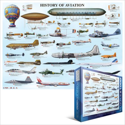 Puzzle Eurographics-6000-0086 Geschichte der Luftfahrt