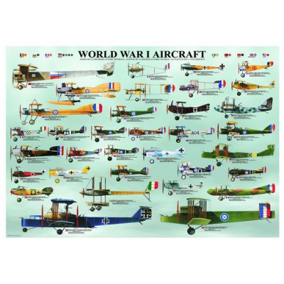 Puzzle Eurographics-6000-0087 Flugzeuge des 1. Weltkrieges