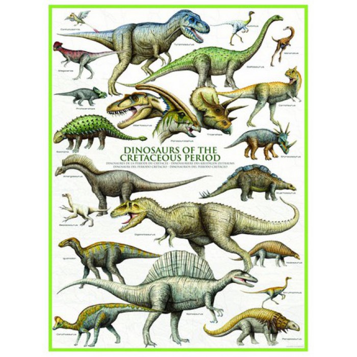 Puzzle Eurographics-6000-0098 Dinosaurier der Kreidezeit