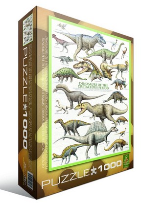 Puzzle Eurographics-6000-0098 Dinosaurier der Kreidezeit