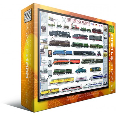 Puzzle Eurographics-6000-0251 Geschichte der Eisenbahn