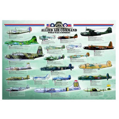 Puzzle Eurographics-6000-0378 Alliierte Bomber aus dem 2. Weltkrieg