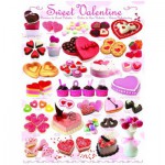 Puzzle  Eurographics-6000-0431 Süßigkeiten zu Valentin