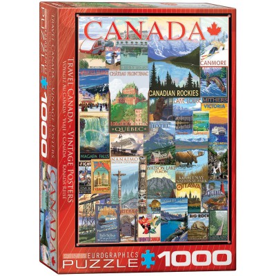 Puzzle Eurographics-6000-0778 Travel Canada Vintage Posters