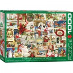 Puzzle  Eurographics-6000-0784 Vintage Weihnachtskarten