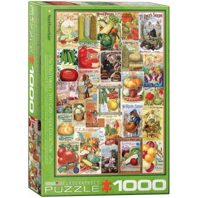 Puzzle Eurographics-6000-0817 Gemüse Samen Katalog