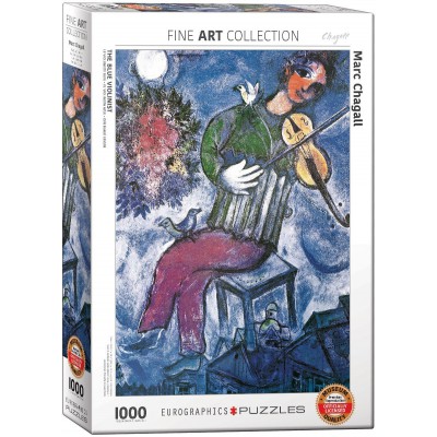 Puzzle Eurographics-6000-0852 Marc Chagall - Der blaue Geiger