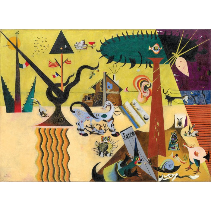 Puzzle Eurographics-6000-0858 Joan Miro - The Tilled Field