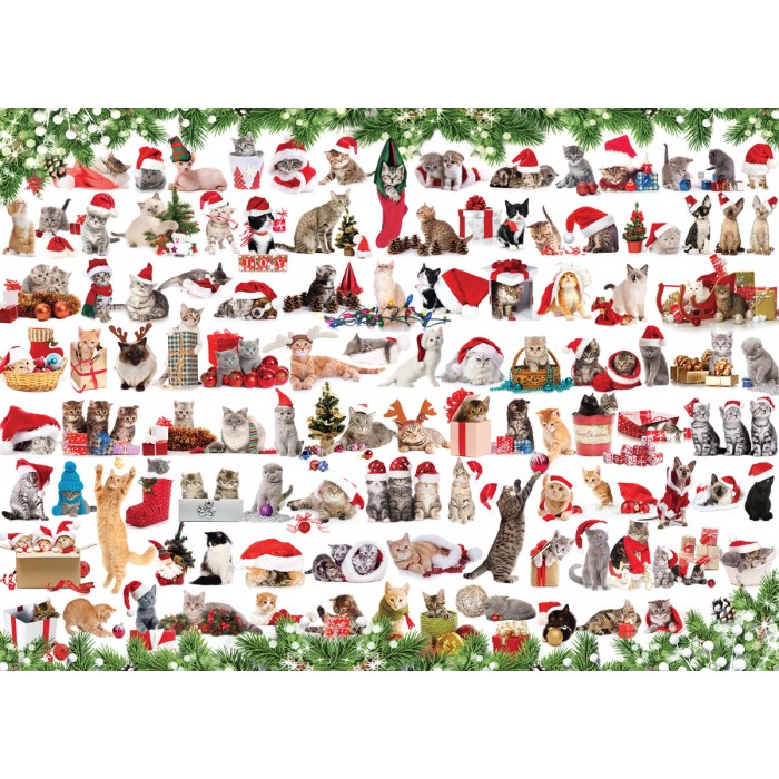 Puzzle  Eurographics-6000-0940 Weihnachtskatze