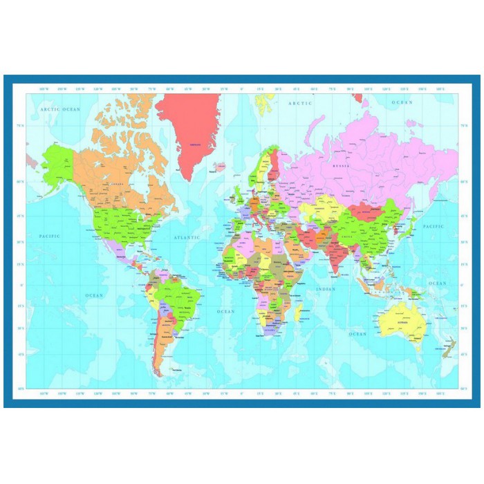 Puzzle Eurographics-6000-1271 Weltkarte