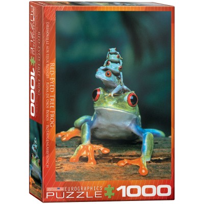 Puzzle Eurographics-6000-3004 Rotaugenlaubfrosch