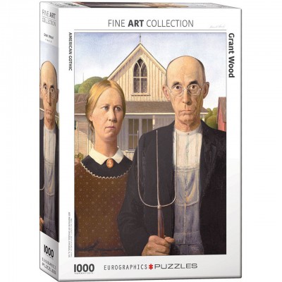 Puzzle Eurographics-6000-5479 Grant Wood - American Gothic