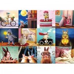 Puzzle  Eurographics-6000-5693 Funny Bunnies