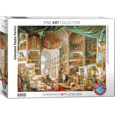 Puzzle Eurographics-6000-5907 Ansichten des Antiken Rom von Paolo Pannini
