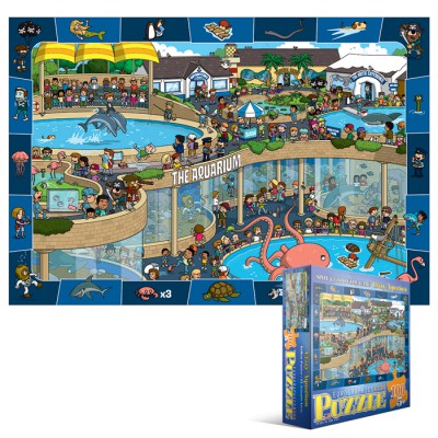 Puzzle Eurographics-6100-0543 Aufregung im Aquarium