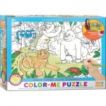 Puzzle  Eurographics-6111-0892 Color Me - Dschungel