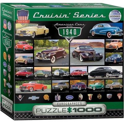 Puzzle Eurographics-8000-0675 American Cars of the 1940s