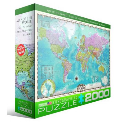 Puzzle Eurographics-8220-0557 Weltkarte