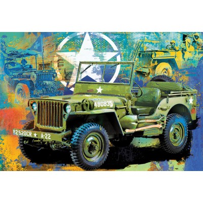 Puzzle Eurographics-8551-5598 Military Jeep Tin
