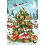 Puzzle  Eurographics-8551-5663 Christmas Tree Tin
