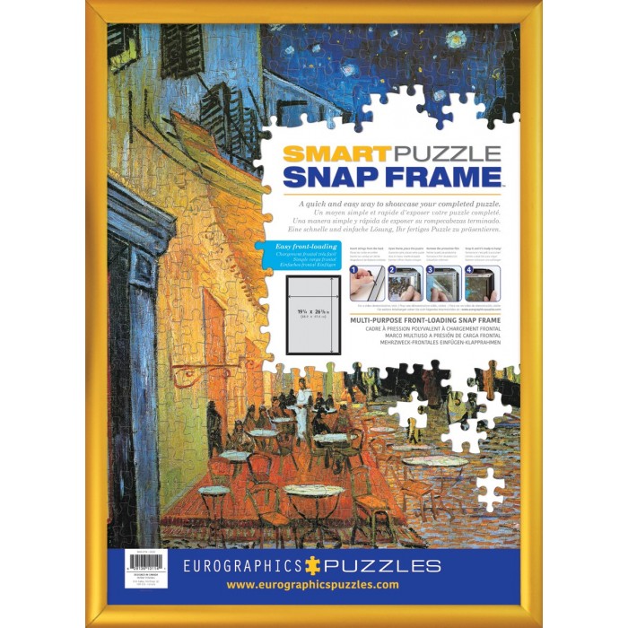   Klapprahmen Gold für Puzzle - 48,9 x 67,6 cm
