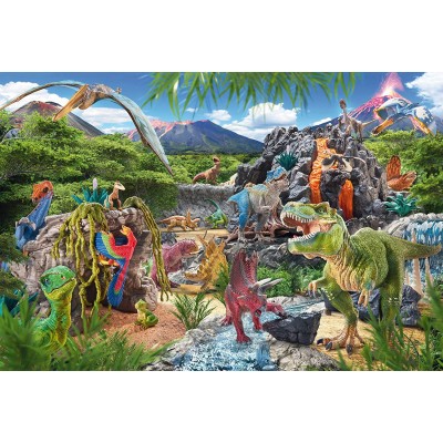 Puzzle Schmidt-Spiele-56192 Im Reich der Dinosaurier