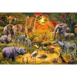 Puzzle  Schmidt-Spiele-56195 Tiere in Afrika