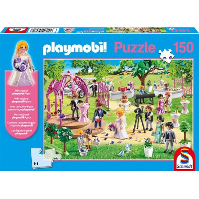 Puzzle Schmidt-Spiele-56271 Playmobil - Hochzeit