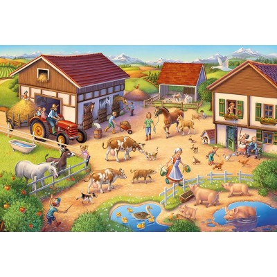 Puzzle Schmidt-Spiele-56379 At the Farm