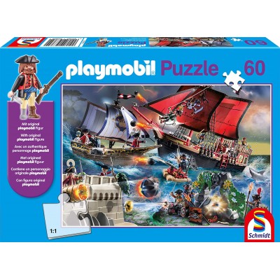 Puzzle Schmidt-Spiele-56382 Playmobil Pirates