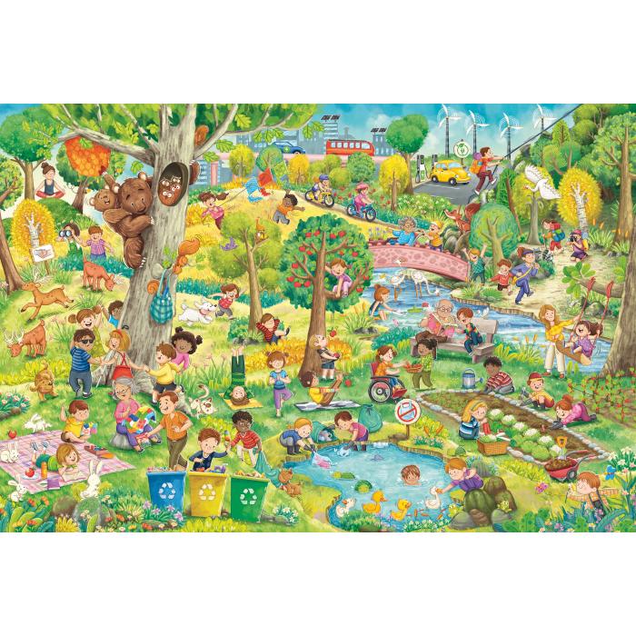 Puzzle  Schmidt-Spiele-56531 Natur - Kinderspiel