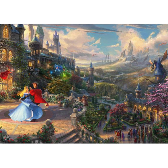 Puzzle  Schmidt-Spiele-57369 Disney - Dornröschen Tanzt im Verzauberten Licht