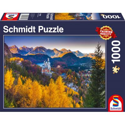 Puzzle Schmidt-Spiele-57390 Herbstliches Neuschwanstein