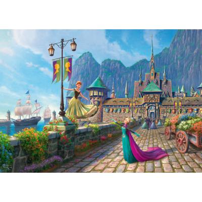 Puzzle Schmidt-Spiele-58042 Disney Frozen - Feiern in Arendelle