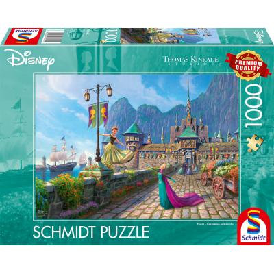 Puzzle Schmidt-Spiele-58042 Disney Frozen - Feiern in Arendelle