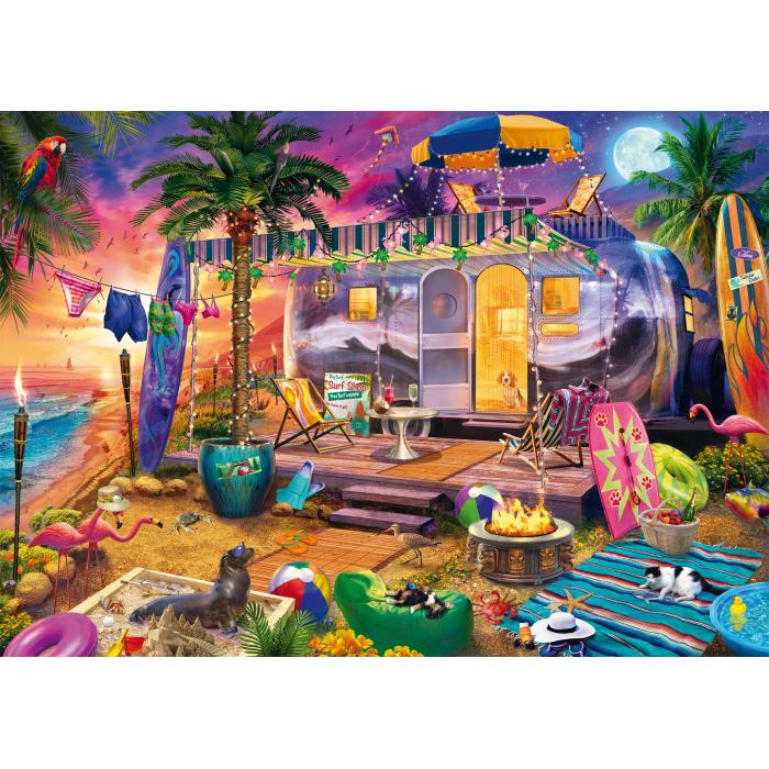 Puzzle  Schmidt-Spiele-58573 Jeff Haynie - Wohnwagen