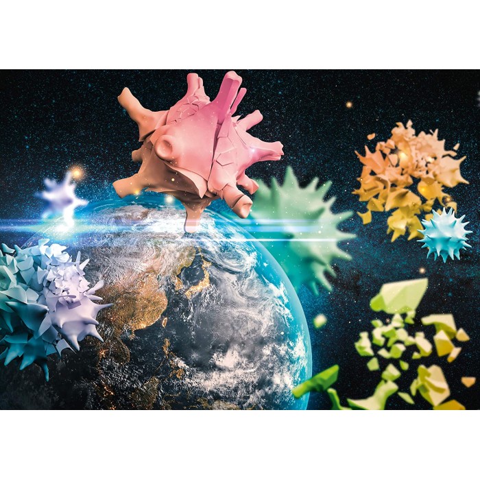 Puzzle  Schmidt-Spiele-58963 Planet Earth 2020