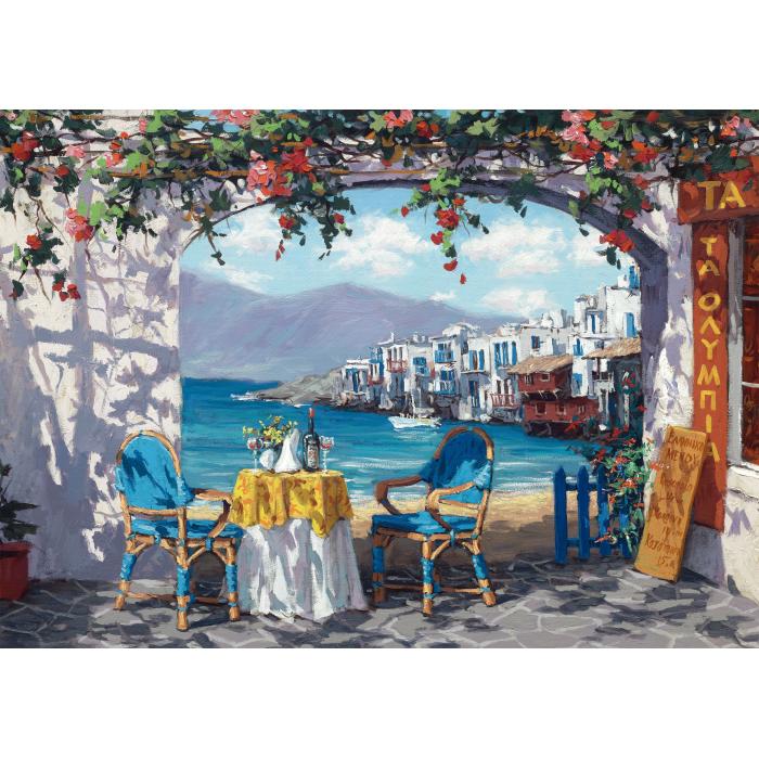 Puzzle  Schmidt-Spiele-59396 Sam Park, Rendez-vous auf Mykonos