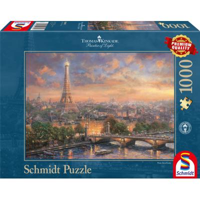 Puzzle Schmidt-Spiele-59470 Thomas Kinkade - Paris, Stadt der Liebe