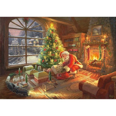 Puzzle Schmidt-Spiele-59495 Thomas Kinkade - Der Weihnachtsmann ist da!