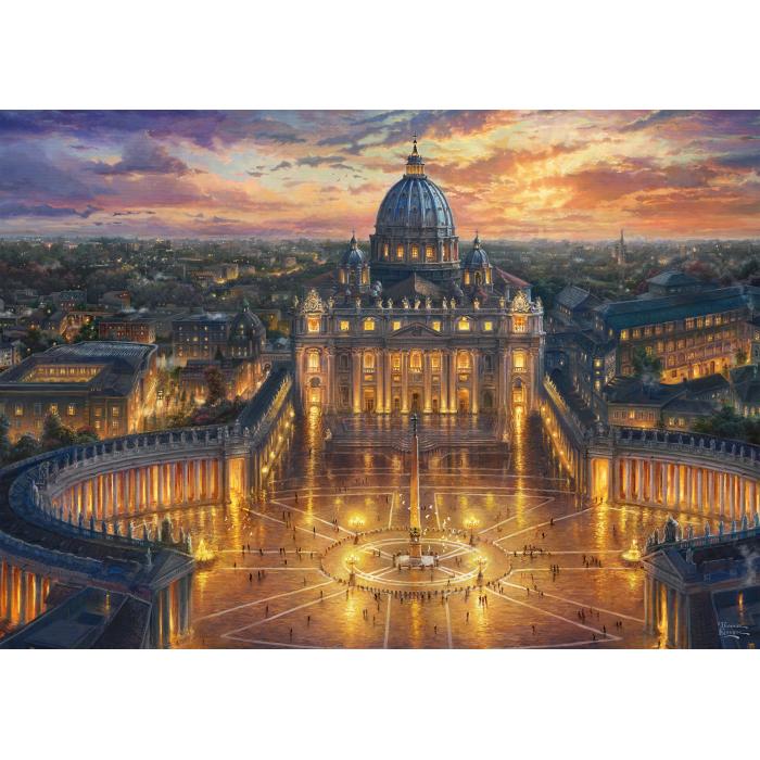 Puzzle  Schmidt-Spiele-59628 Thomas Kinkade - Vatikan