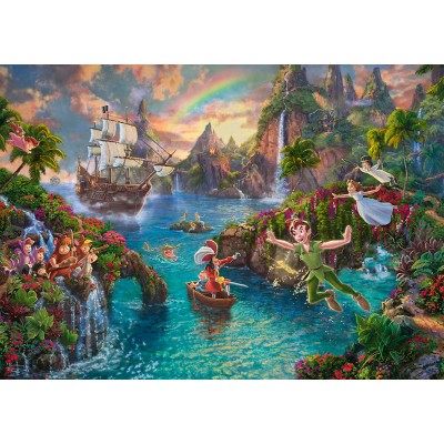 Puzzle Schmidt-Spiele-59635 Thomas Kinkade, Disney - Peter Pan