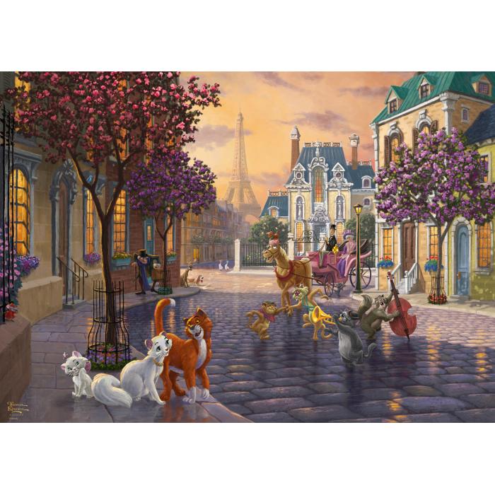 Puzzle  Schmidt-Spiele-59690 Thomas Kinkade - Disney - The Aristocats