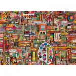 Puzzle  Schmidt-Spiele-59698 Shelley Davies - Vintage Künstlermaterialien