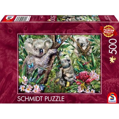 Puzzle Schmidt-Spiele-59706 Süße Koala-Familie