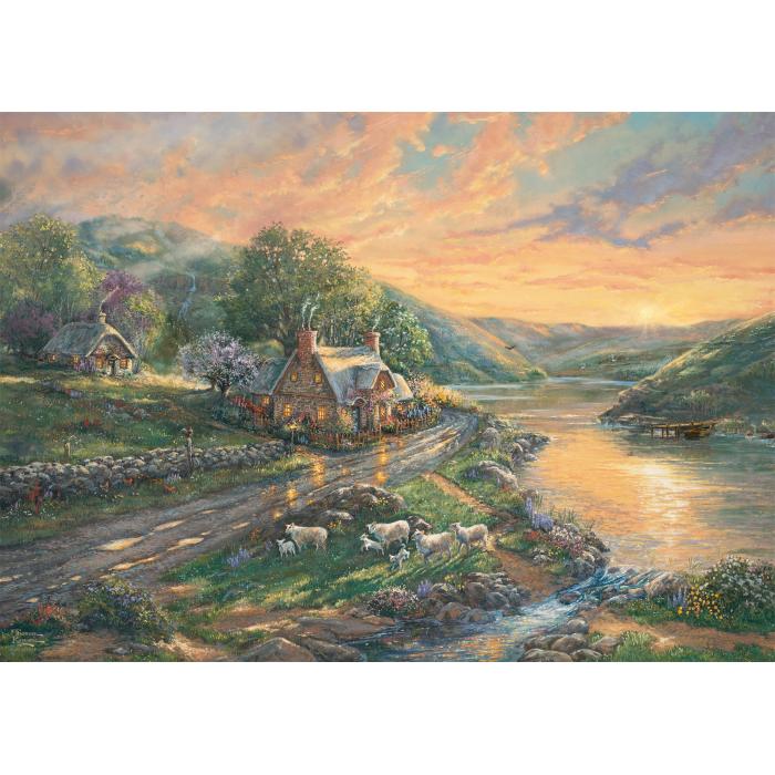 Puzzle  Schmidt-Spiele-59774 Tagesanbruch im Emerald Valley