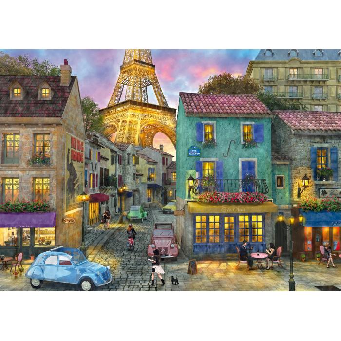 Puzzle  Schmidt-Spiele-59780 In den Straßen von Paris