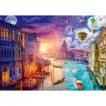 Puzzle  Schmidt-Spiele-59906 Lars Stewart - Venedig - Night and Day