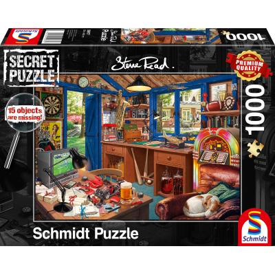 Schmidt-Spiele-59977 Secret Puzzle - Vaters Werkstatt