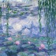 Puzzle aus handgefertigten Holzteilen - Claude Monet: Seerosen